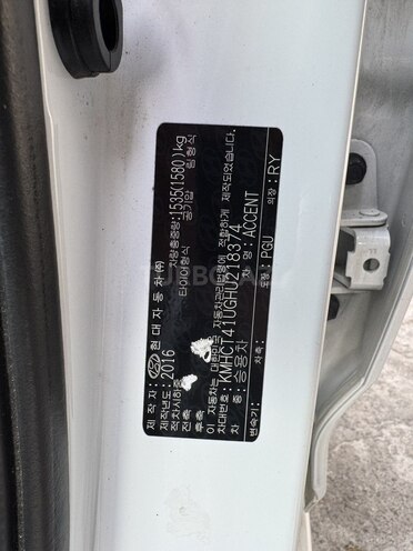 Hyundai Accent 2016, 106,000 km - 1.6 l - Bakı