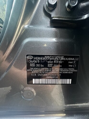 Hyundai Elantra 2017, 150,187 km - 2.0 l - Bakı