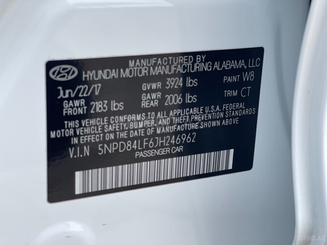 Hyundai Elantra 2017, 27,000 km - 2.0 l - Bakı