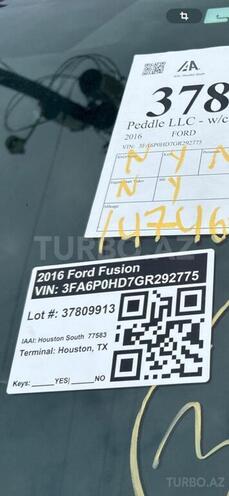 Ford Fusion (North America) 2015, 266,000 km - 1.6 л - Bakı