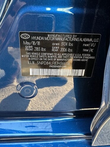 Hyundai Elantra 2018, 87,000 km - 2.0 l - Bakı