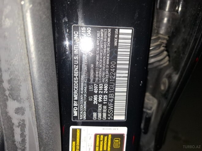 Mercedes C 300 2016, 230,000 km - 2.0 л - Bakı