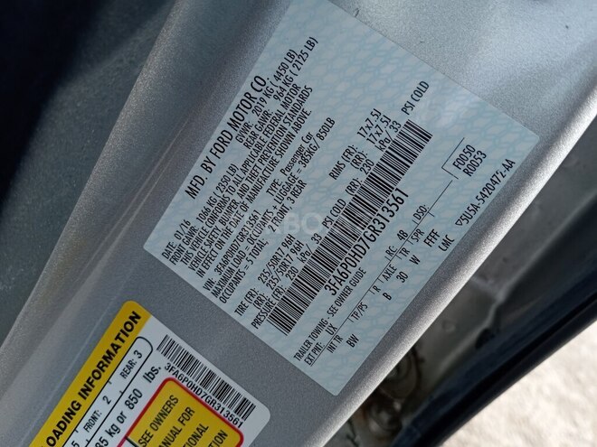 Ford Fusion (North America) 2016, 120,701 km - 1.5 l - Gəncə