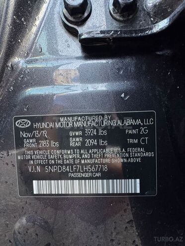 Hyundai Elantra 2019, 193,400 km - 2.0 l - Bakı