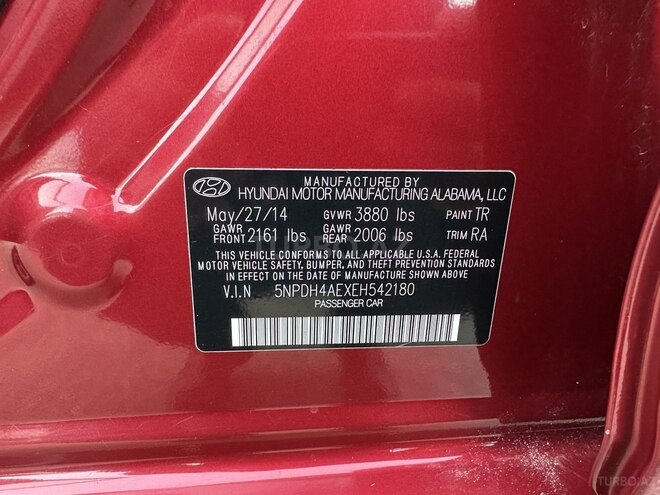 Hyundai Elantra 2014, 158,000 km - 1.8 l - Bakı