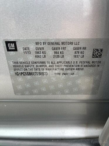 Chevrolet Cruze 2014, 319,256 km - 1.4 л - Gəncə