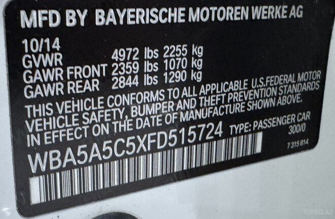 BMW 528 2014, 140,600 km - 2.0 l - Bakı