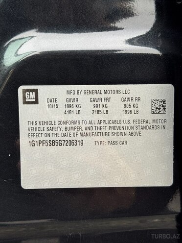 Chevrolet Cruze 2015, 159,123 km - 1.4 l - Bakı