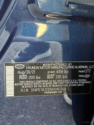 Hyundai Sonata 2021, 51,000 km - 1.6 l - Bakı