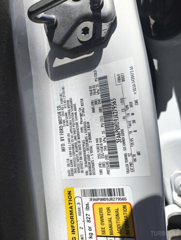 Ford Fusion (North America) 2018, 114,500 km - 1.5 l - Bakı