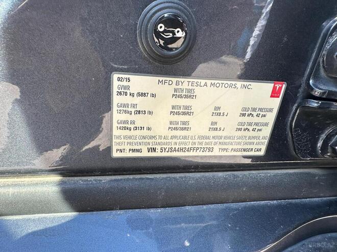 Tesla Model S 2015, 192,000 km - 0.0 l - Bakı