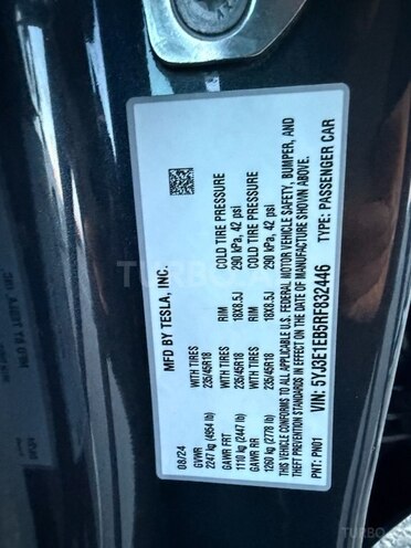 Tesla Model 3 2025, 3,700 km - 0.0 л - Bakı
