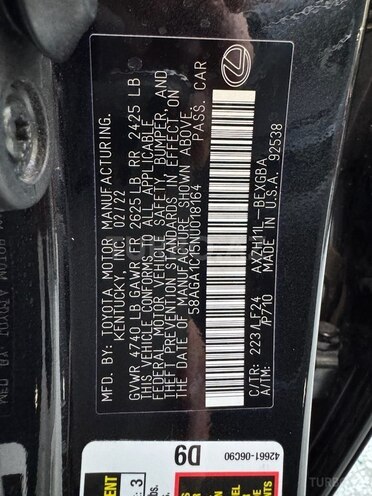 Lexus ES 300h 2022, 53,000 km - 2.5 л - Bakı