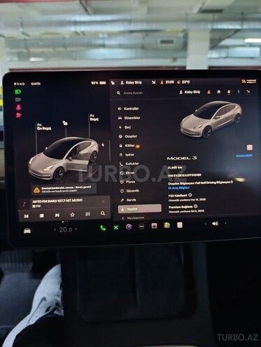 Tesla Model 3 2023, 21,500 km - 0.0 l - Bakı