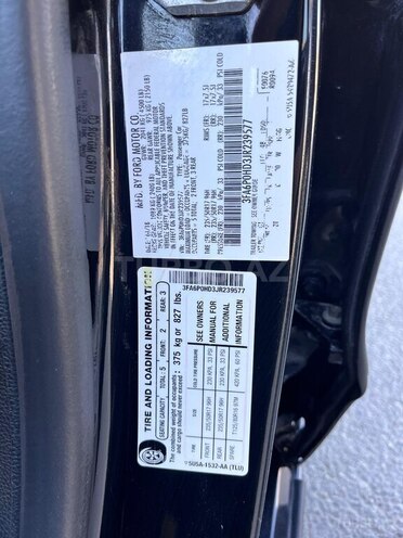 Ford Fusion (North America) 2018, 197,000 km - 1.5 l - Bakı