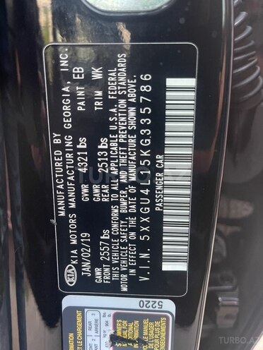 Kia Optima 2019, 60,630 km - 1.6 l - Bakı