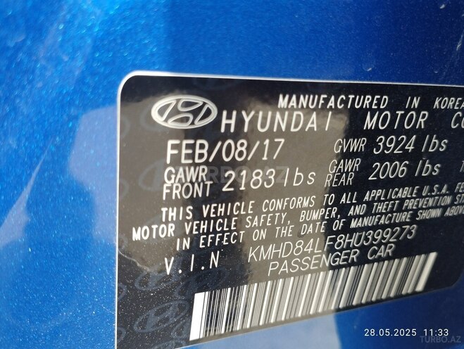 Hyundai Elantra 2017, 109,000 km - 2.0 l - Bakı