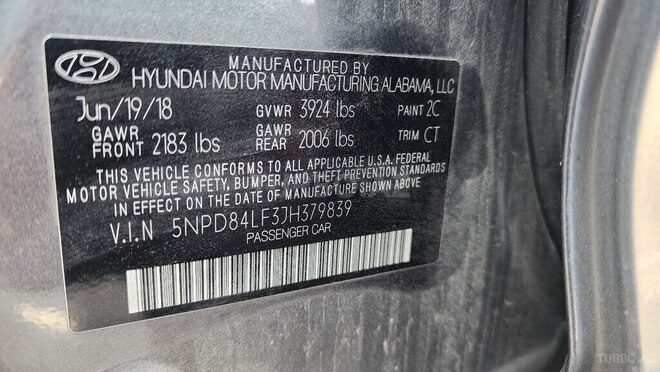 Hyundai Elantra 2018, 98,000 km - 2.0 l - Bakı