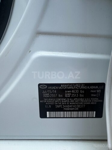 Hyundai Sonata 2014, 110,000 km - 2.0 l - Şəmkir