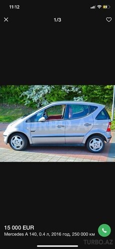 Mercedes A 140 2002, 2,589,635 km - 0.5 l - Bakı