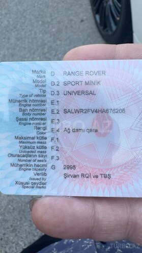 Land Rover RR Sport 2017, 149,000 km - 3.0 л - Bakı