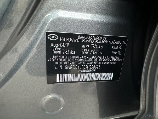 Hyundai Elantra 2017, 94,600 km - 2.0 l - Bakı
