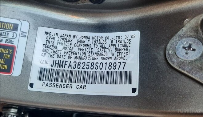 Honda Civic 2008, 318,000 km - 1.3 л - Bakı