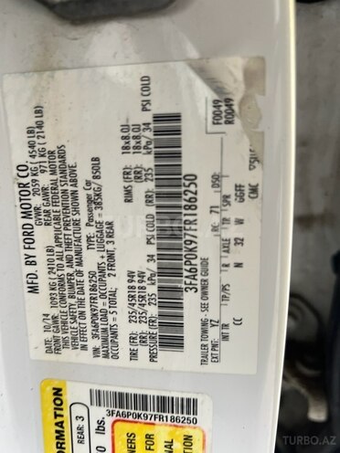 Ford Fusion (North America) 2014, 247,000 km - 2.0 l - Bakı
