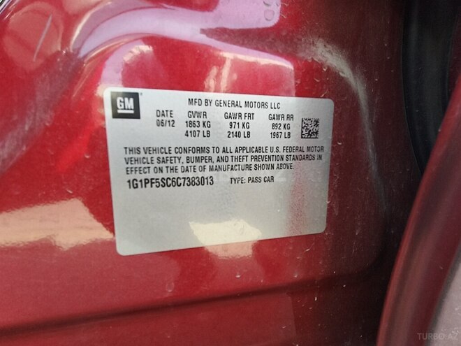 Chevrolet Cruze 2012, 287,000 km - 1.4 l - Bakı