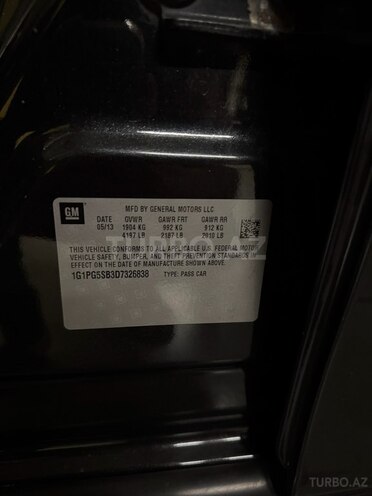 Chevrolet Cruze 2013, 263,299 km - 1.4 l - Gəncə