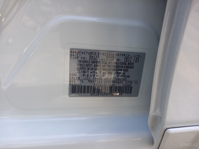 Nissan Sentra 2015, 185,668 km - 1.8 l - Bakı