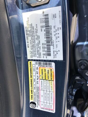 Ford Fusion (North America) 2018, 110,000 km - 1.5 l - Bakı
