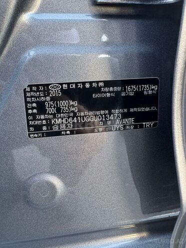 Hyundai Avante 2015, 229,814 km - 1.6 л - Ağcabədi