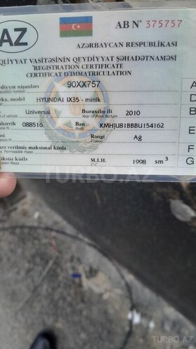 Hyundai ix35 2010, 167,000 km - 2.0 l - Bakı