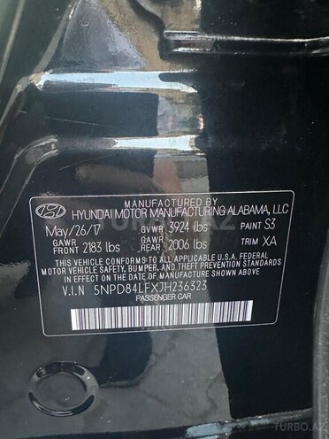 Hyundai Elantra 2017, 92,000 km - 2.0 л - Bakı