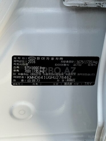 Hyundai Avante 2016, 200,146 km - 2.0 l - Bakı