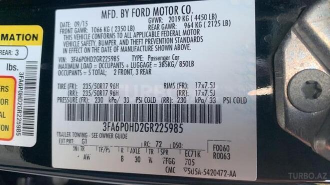 Ford Fusion (North America) 2015, 285,000 km - 1.5 l - Sumqayıt