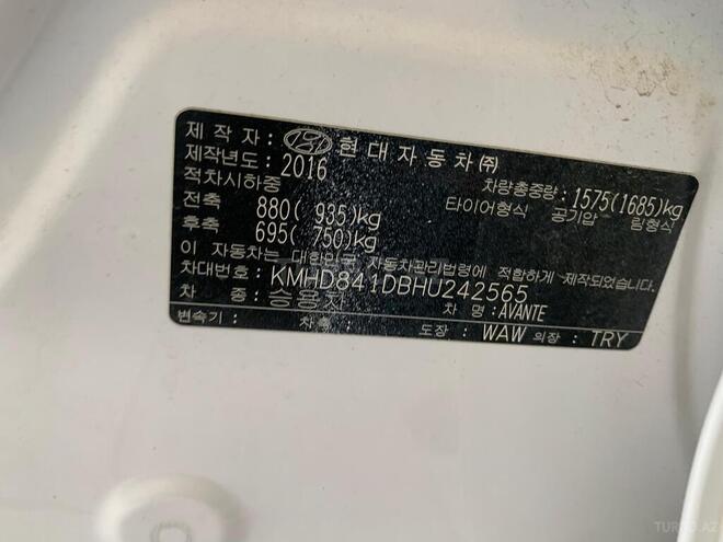 Hyundai Avante 2016, 120,800 km - 1.6 l - Bakı