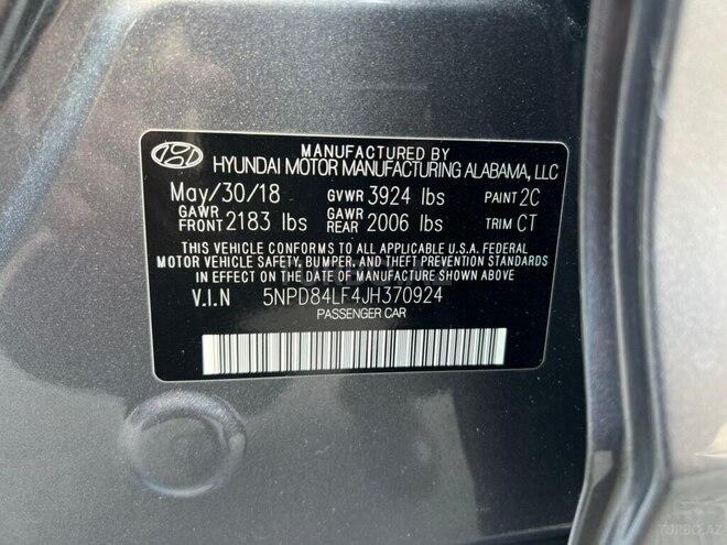Hyundai Elantra 2018, 69,850 km - 2.0 l - Bakı