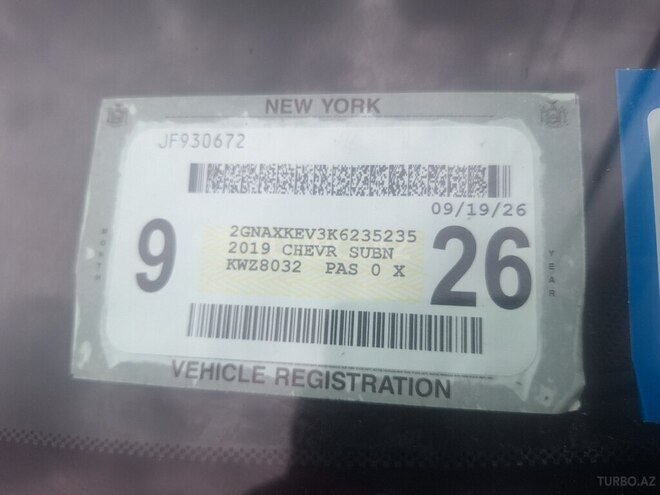 Chevrolet Equinox 2019, 60,555 km - 1.5 л - Bakı