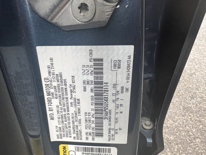 Ford Fusion (North America) 2019, 69,000 km - 2.0 l - Bakı