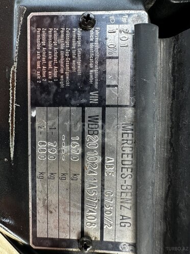 Mercedes 190 1990, 280,000 km - 2.0 л - Bakı