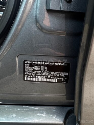 BMW 530 2017, 104,000 km - 2.0 l - Bakı