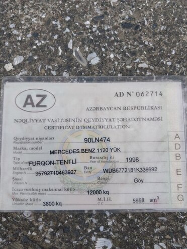 Mercedes  1998, 360,000 km - 6.0 l - Astara