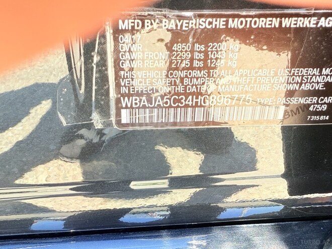 BMW 530 2017, 130,000 km - 2.0 l - Tovuz