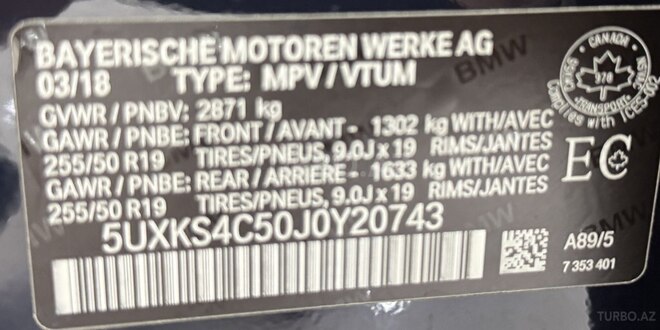 BMW X5 2018, 152,400 km - 3.0 l - Bakı