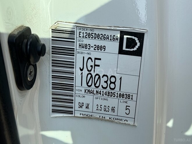 Kia Cadenza 2012, 300,000 km - 3.5 l - Bakı