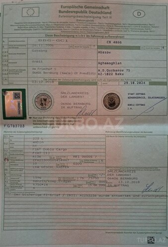 Fiat Doblo 2006, 216,670 km - 1.6 l - Bakı