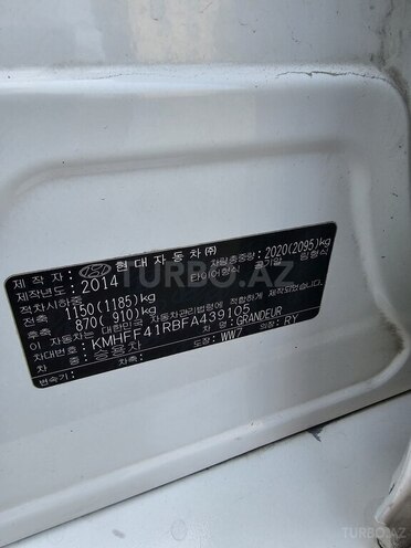 Hyundai Grandeur 2014, 190,000 km - 2.2 л - Bakı