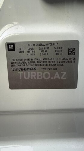 Chevrolet Cruze 2015, 222,000 km - 1.4 l - Bakı